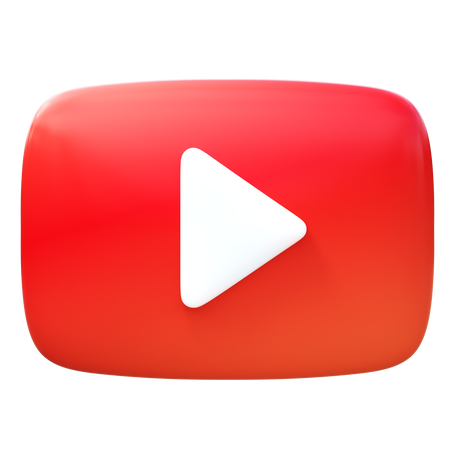 3D Logotipo do youtube PNG, SVG