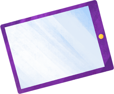 drawing purple tablet PNG, SVG