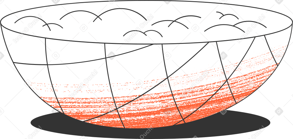 big bowl Illustration in PNG, SVG
