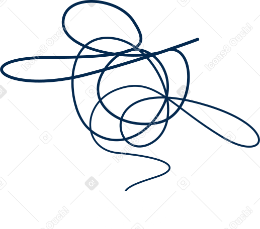 tangled thread PNG, SVG
