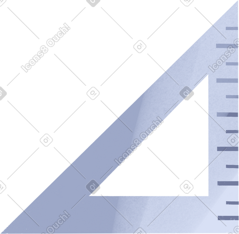 triangular ruler for geometry PNG, SVG