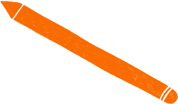 orange pencil for ipad PNG, SVG