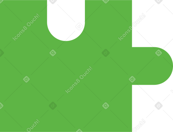 green puzzle piece Illustration in PNG, SVG