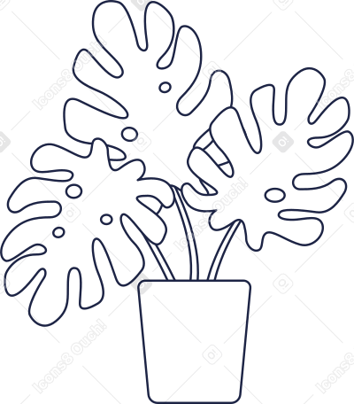 plant line Illustration in PNG, SVG