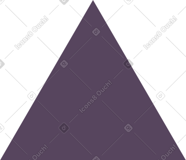 Violet triangle PNG, SVG