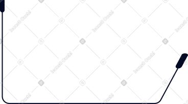 Black connection wire PNG, SVG