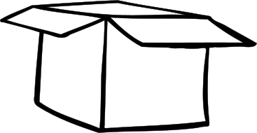 boîte ouverte PNG, SVG