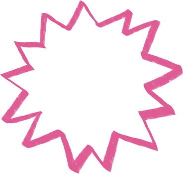 big pink starburst PNG, SVG