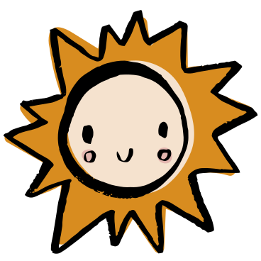 smiling sun PNG, SVG