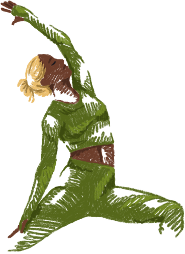 Woman doing yoga в PNG, SVG