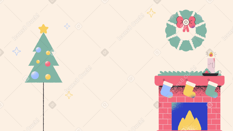 Prepared for Christmas  Illustration in PNG, SVG