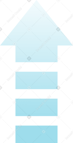 Flèche de dégradé vers le haut PNG, SVG