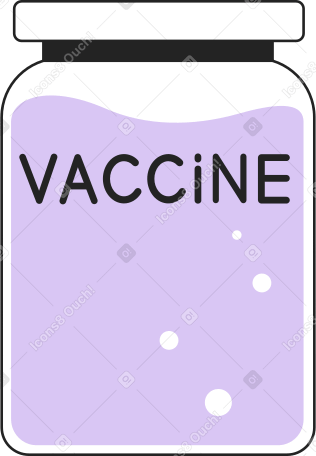 flask with vaccine PNG, SVG