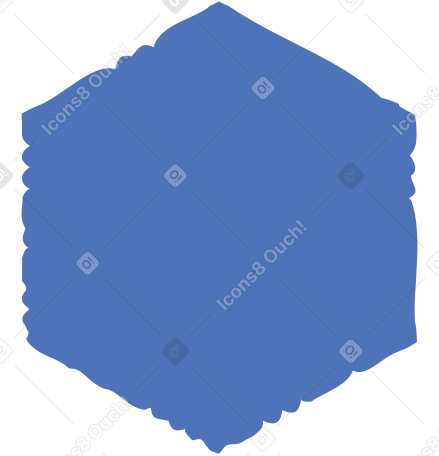 blue hexagon PNG, SVG