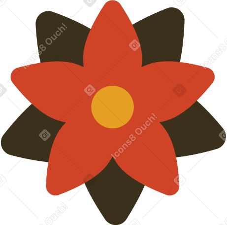 poinsettia Illustration in PNG, SVG
