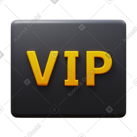 3D vip PNG, SVG