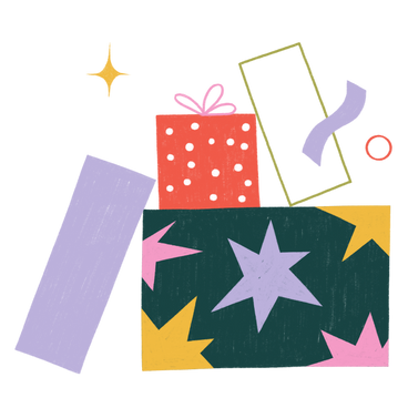 Pile de coffrets cadeaux PNG, SVG