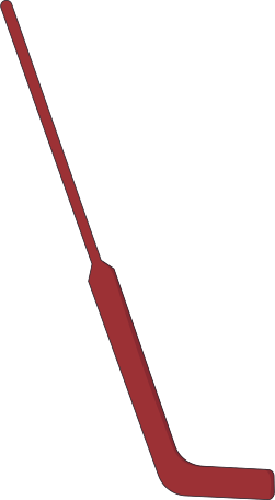 burgundy hockey stick Illustration in PNG, SVG