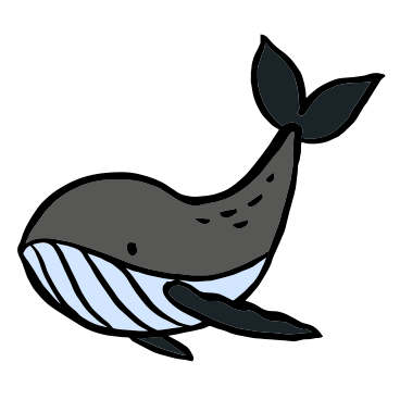 whale PNG, SVG