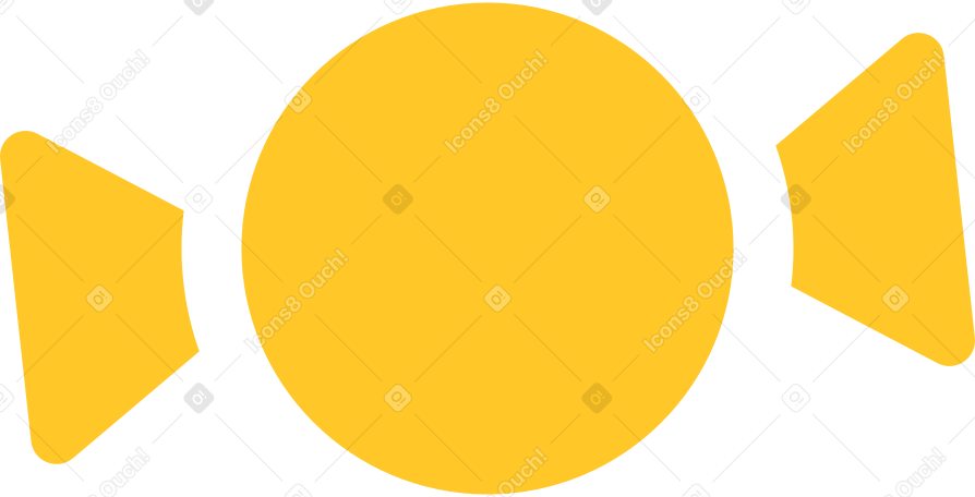 candy yellow Illustration in PNG, SVG