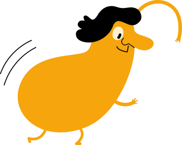 yellow one-eyed character PNG, SVG