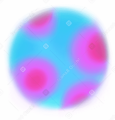 blue planet with pink spots PNG, SVG
