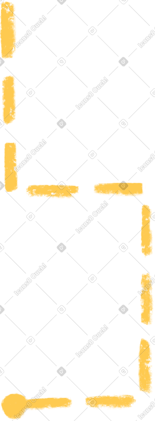 Yellow dotted line PNG, SVG