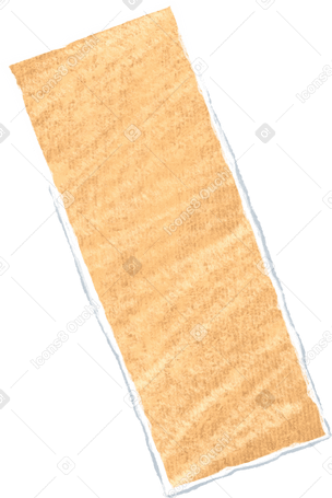 small ochre cardboard box Illustration in PNG, SVG