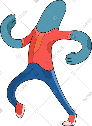 Man thin running PNG, SVG