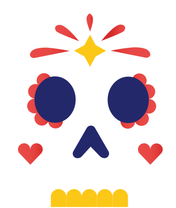 mexican skull PNG, SVG