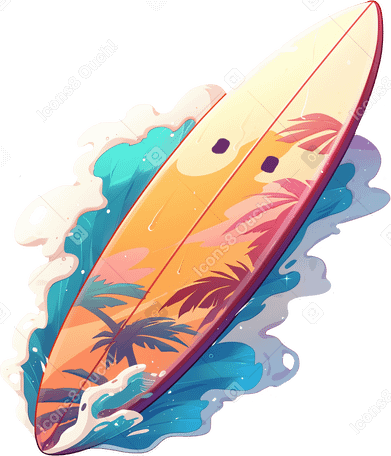 surf board PNG, SVG