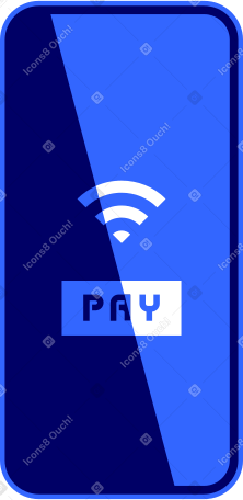 smartphone with inscription pay on screen PNG, SVG