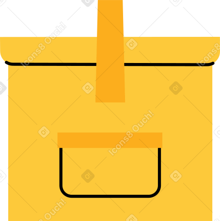 delivery bag Illustration in PNG, SVG