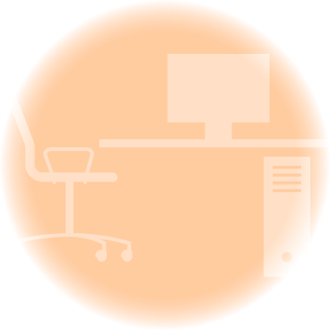 office background in a circle PNG, SVG