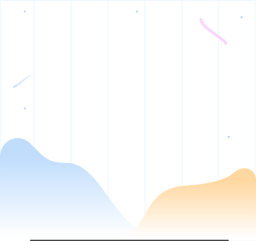 Gestreifter hintergrund mit blauen und gelben bergen und rosa streifen PNG, SVG