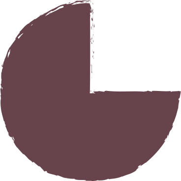 茶色の円グラフ PNG、SVG