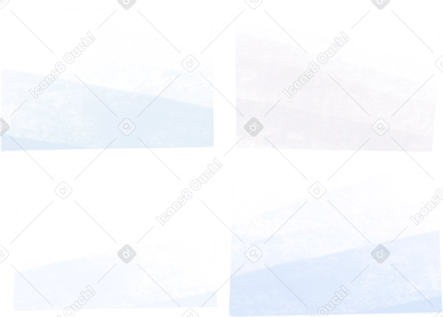 four white rectangles PNG、SVG