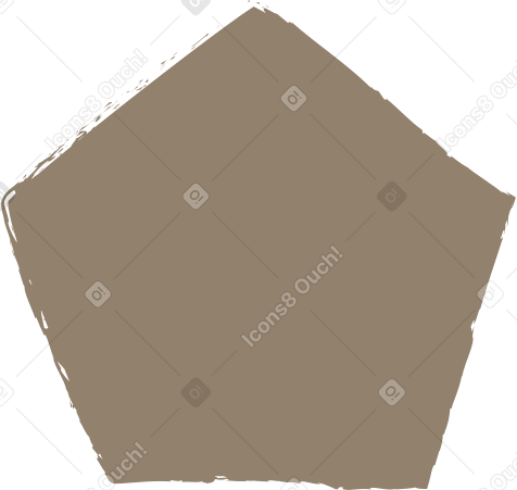 dark grey pentagon Illustration in PNG, SVG