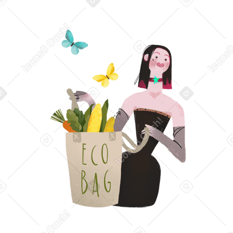 Eco bag PNG, SVG