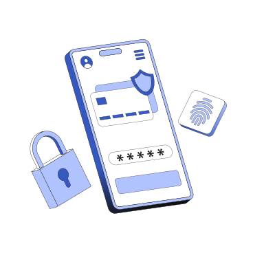 Mobile bank security and personal finance protection PNG, SVG