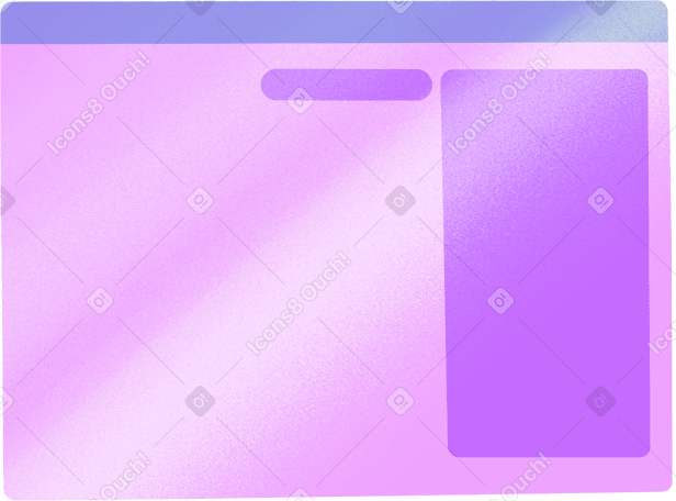 purple transparent browser window PNG, SVG