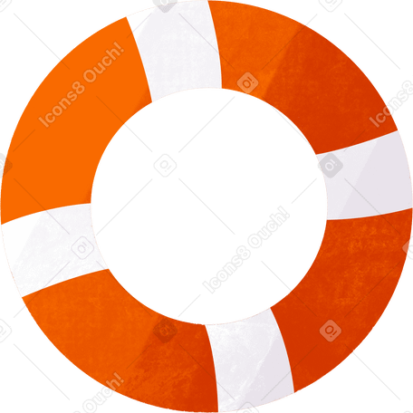orange lifebuoy PNG, SVG