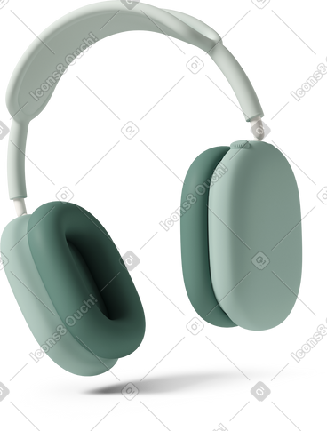 Airpods max green PNG, SVG