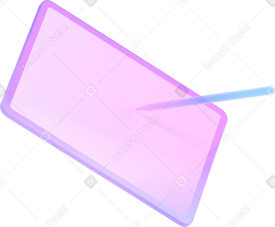 3D graphic tablet and stylus в PNG, SVG