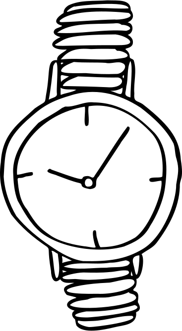 Reloj de pulsera PNG, SVG