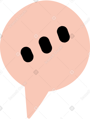 pink speech bubble PNG, SVG