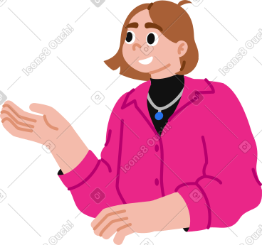 说话的年轻女人 PNG, SVG