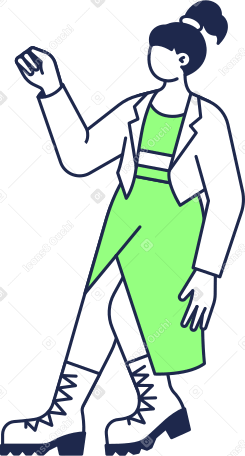 woman holding something in her hand PNG, SVG