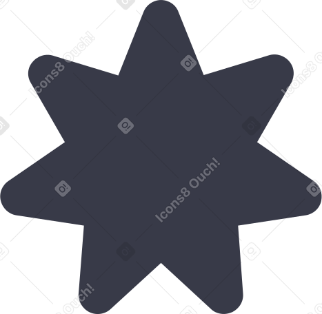 black star Illustration in PNG, SVG