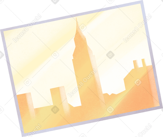 photo with the silhouette of the city of london Illustration in PNG, SVG